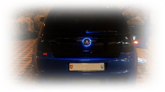 VW Golf 4 Logo Blau