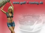 Wallpaper VW Tiguan Girl